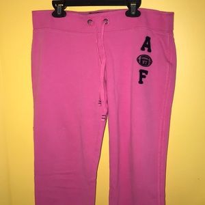 A&F pink sweatpants